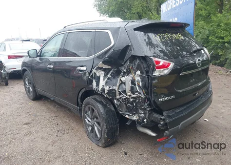 2016 Nissan Rogue Sl из США, поврежденный, VIN KNMAT2MTXGP699697